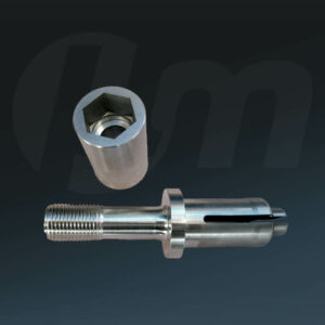 broche et ecrou guide de grappe pour réacteur nucleaire